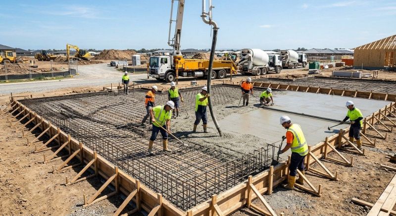 Foundation Slab Construction in Staten Island, NY